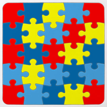 Autism Awareness puzzle pattern