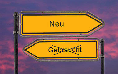 Strassenschild 22 - Neu