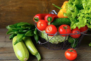 fresh organic vegetables