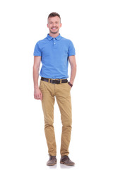 Fototapeta premium casual young man with one hand in his pocket