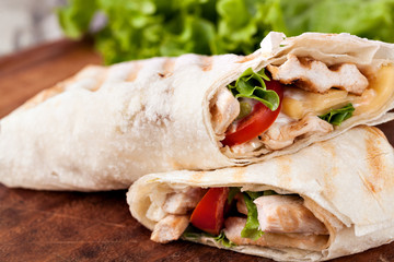 tortilla wrap, fajita