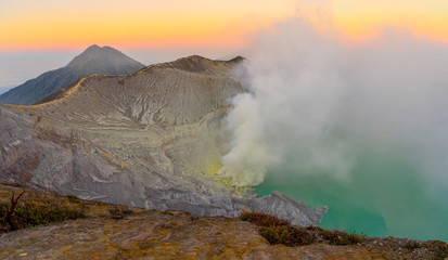 Kawah Ijen in the morning