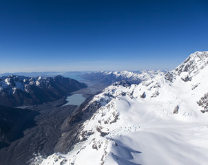 New Zealand snow mountains
