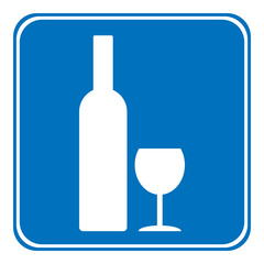 The sign is allowed to drink