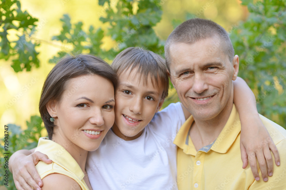 Canvas Prints family having nice time