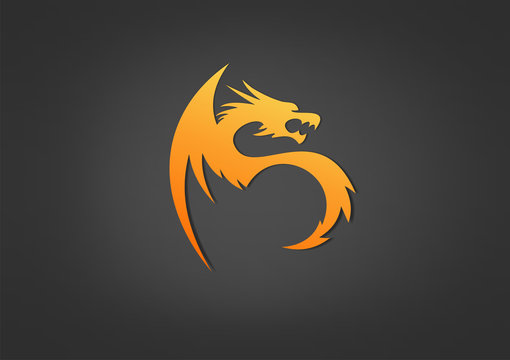 Logo Energi Fire business Dragon fire Symbol Icon Power Vect
