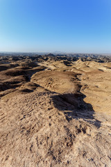 Fototapeta premium panorama of fantrastic Namibia moonscape landscape
