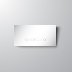 Fototapeta premium Minimalistic card