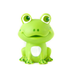 Green rubber frog