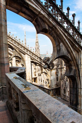 Fototapeta na wymiar Duomo di Milano gothic cathedral church, Milan, Italy
