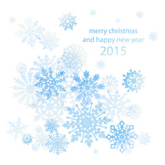 abstract winter background Snowflakes, snow, decoration