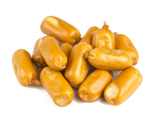 cheese snack isolated on white