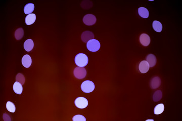 Defocused abstract blue and red christmas background