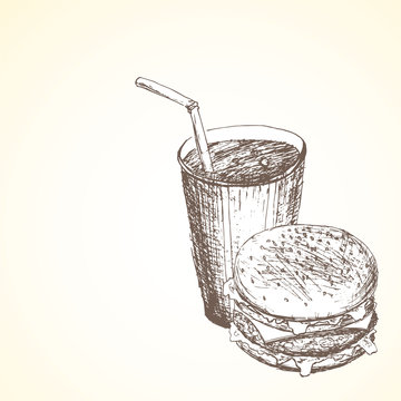 Fast food background 2