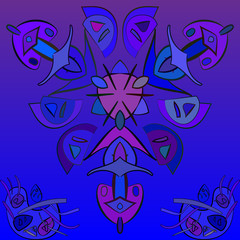 Dark blue abstract pattern