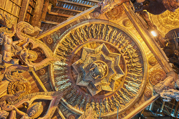 Fototapeta premium Sanctuary of Truth, Pattaya, Thailand.