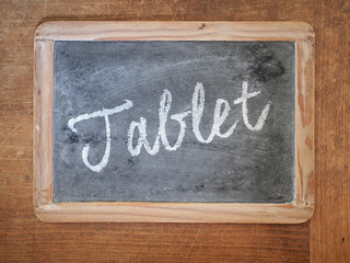Schiefer Tafel Schule "Tablet"