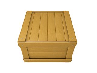 Old wooden box