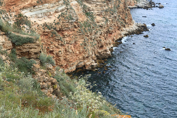 boulders sea summer mountains
