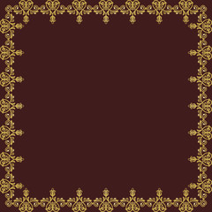 Floral Vector Pattern. Orient Abstract Background