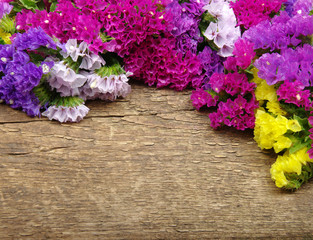 flower on wood