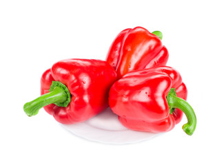 ripe red bell peppers