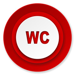 toilet icon, wc sign