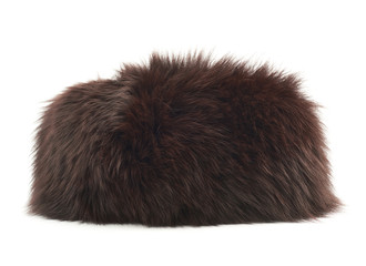 Fur hat isolated