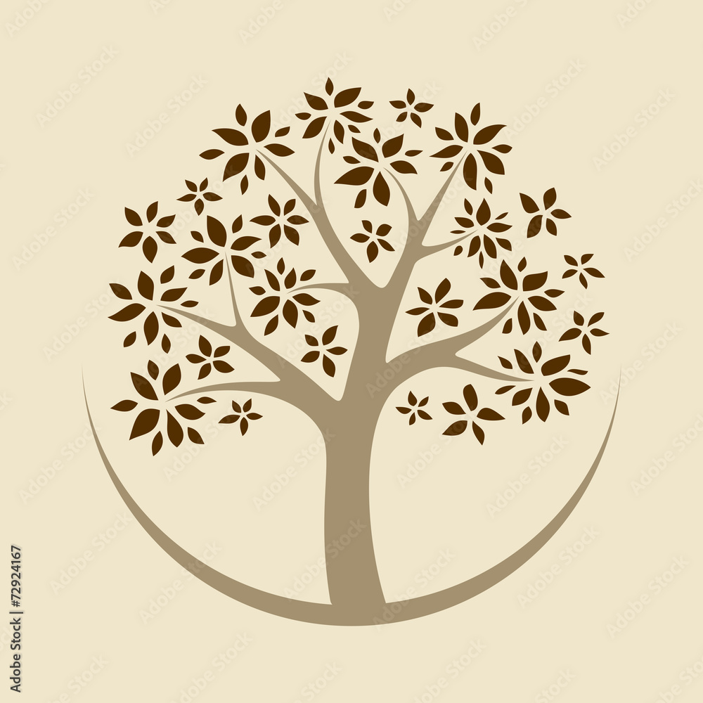 Canvas Prints Vector tree