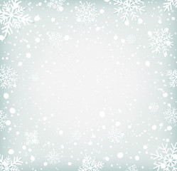 Winter background withh snowflakes