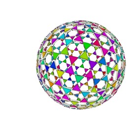 カラフルな球体