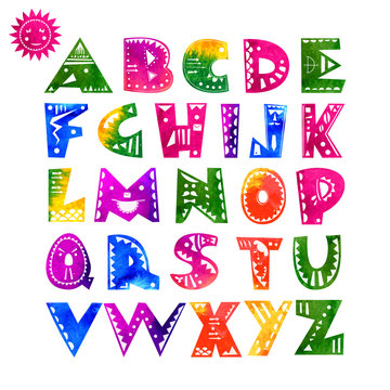 Cute alphabet letters