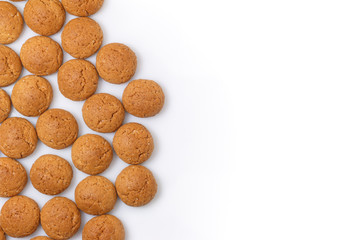 Pepernoten left isolated copy space