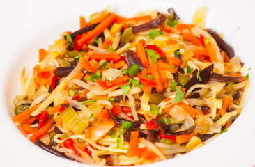 noodles with vegetables
