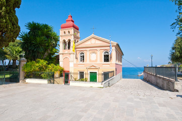 Church of Panagia Mandrakina in Corfu Town, Greece.