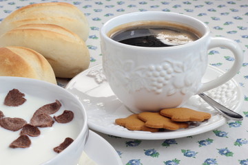 Breakfast set.