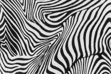 Foto op Canvas textuur van print stof strepen zebra © photos777