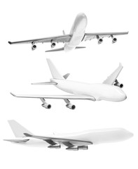 Drei weisse Flugzeuge