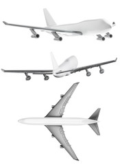 Drei weisse Flugzeuge