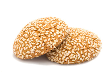 oatmeal cookies with sesame seeds