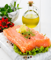 Salmone per menù di Natale