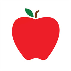 Apple vector fruit shape red icon