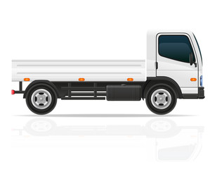 small truck for transportation cargo vector illustration