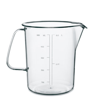 Empty kitchen measuring cup
