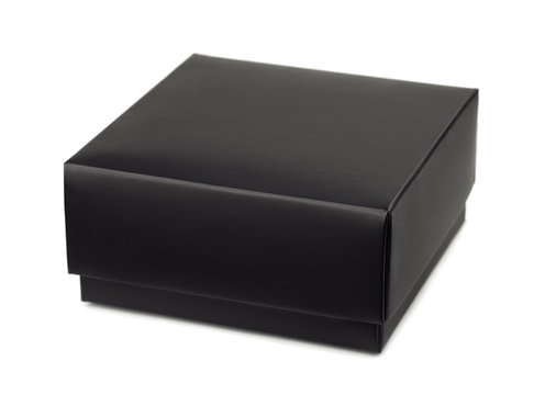 Closed black gift box