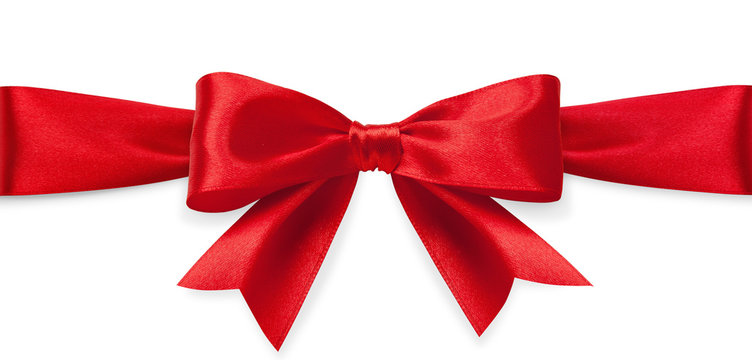 Red Satin Bow