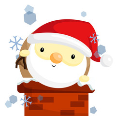 Santa and Chimney