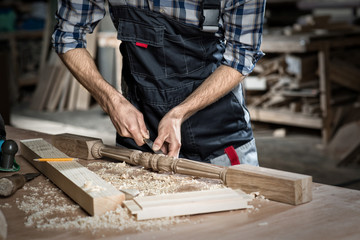 Carpenter at work
