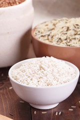 assortment of rice
