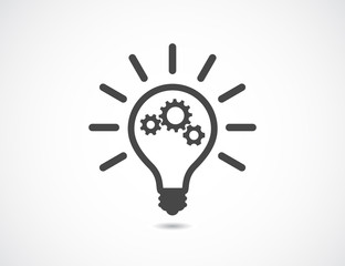 lightbulb with gears cogs teamwotk